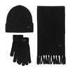 【冬季保暖 针织羊毛三件套装】 针织手套帽子围巾三件套装 羊毛保暖透气帽子女触屏手套 男女情侣款保暖三件套 商品缩略图9
