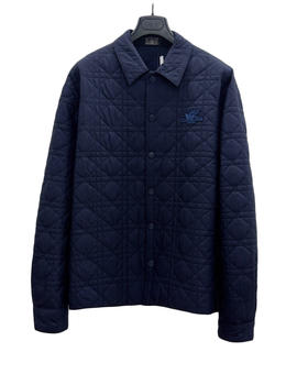 男款刺绣菱格夹棉外套la010