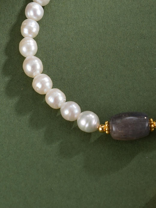 子佩集【女王魅影】银S925珍珠惜王妃手链【SGB0700001】5.5mm珠镀金2601 商品图7