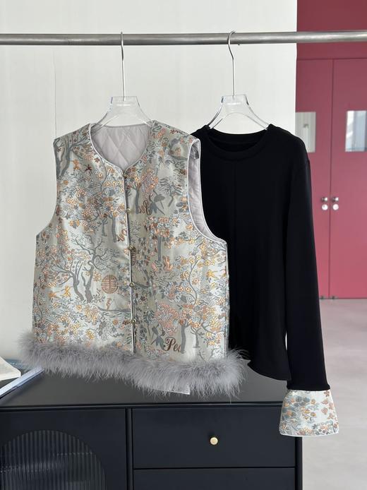 🔥过年聚会的 C 位款❗️独家首发❗️人间富贵新中式系列💥【AUChris新中式春和景明野芳庭如意国风套装】🌼重工奢造天花板❗️ ✅低饱和色调，显贵不张扬 商品图1