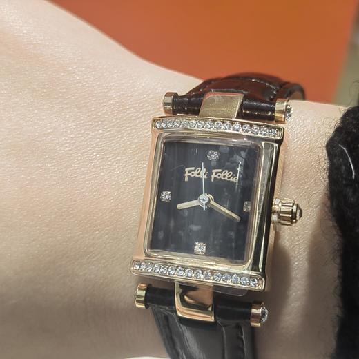 follifollie经典方形手表意大利进口牛皮表带表盘尺寸18mm 商品图2