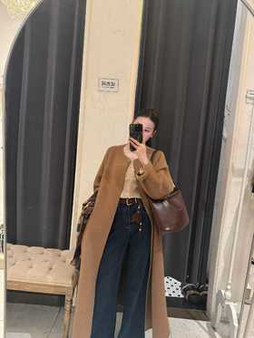 【门店同款】ENJOY冬季“暖冬知性”静奢无领大衣 167694981