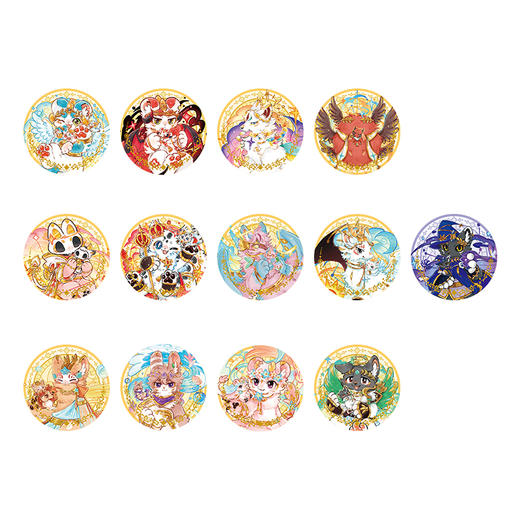 《非人哉官方店》有兽焉星海奇旅系列马口铁徽章盲盒动漫周边吧唧胸针 商品图4