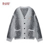 BJHG不计后果V领开衫毛衣男春季 新款情侣混色刺绣内搭上衣外套女 商品缩略图2