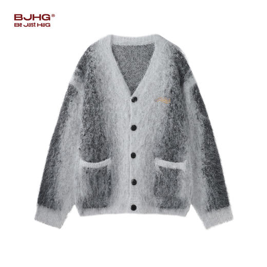 BJHG不计后果V领开衫毛衣男春季 新款情侣混色刺绣内搭上衣外套女 商品图2