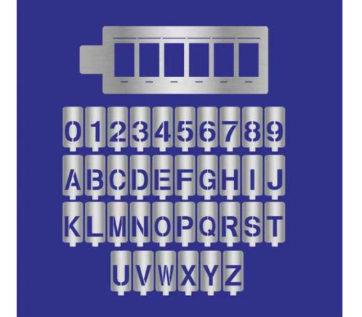 【HT】	数字喷字模版	金属，镂空	套 商品图1