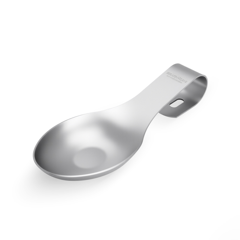 锅铲托架 不脏台面 | 意大利尚尼帕尔玛炊具搁架 保持灶台洁净 隔热防烫 不占台面（18/10优质不锈钢）