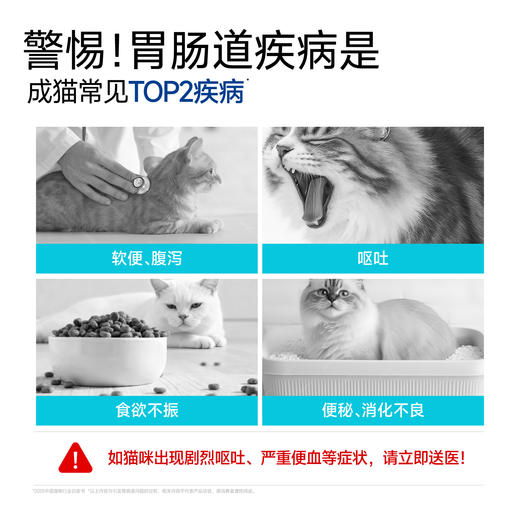 小壳胃肠道处方粮 全价全期猫粮 软便腹泻 肠胃调理益生菌 成幼猫干粮 商品图5