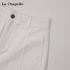 拉夏贝尔/La Chapelle刺绣裤袢休闲裤弧形裁剪设计感阔腿裤高腰显瘦 商品缩略图2