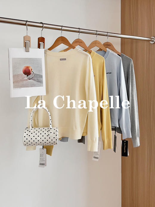 专柜实拍【miu系刺绣针织】拉夏贝尔/La Chapelle温柔有质感！绵羊毛+桑蚕丝柔软舒适开衫毛衣★ 商品图1