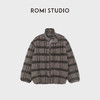 ROMI STUDIO“复古氛围”格纹羊毛针织两面穿摇粒绒外套RWCSWY7341 商品缩略图0