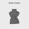 ROMI STUDIO“优雅格调”100%羊毛粗针高领绒感无袖毛衫 RWDSST1628 商品缩略图2