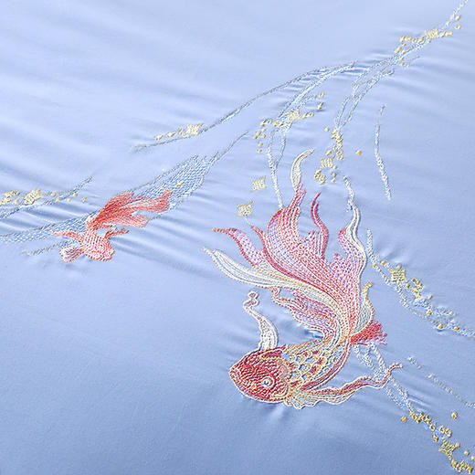 富安娜床单四件套（相依.星辰引-蓝）【分仓直发，72小时发货，周末节假日不发货】 商品图4