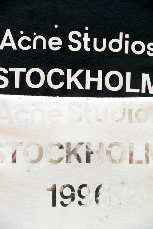 亮面闪钻tee，做旧字母长袖。正肩宽松设计情侣款圆领上衣E010866 商品图2