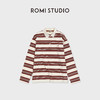 ROMI STUDIO“休闲复古”色织磨毛POLO领宽松长袖T恤 RWDSSE1737 商品缩略图0