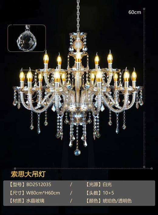 索思大吊灯（运费自理） 商品图0