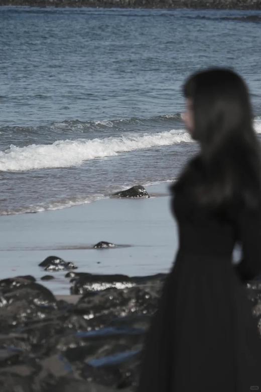 美洋同款王炸小黑裙慵懒神秘拉绒百搭气场连衣裙 商品图8