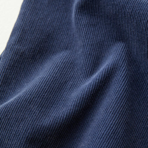 ROMI STUDIO“法式蓝调”复古工装蓝精梳灯芯绒阔腿裤RWCAX86172 商品图3