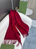 秋冬特惠💰260 古驰围巾 大G流苏 新爆款  经典双大g 双面提花流苏围巾 商品缩略图4