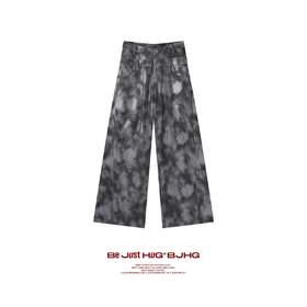 BJHG不计后果裤子男款2026新款春季潮牌弧形腰头宽松阔腿休闲裤女