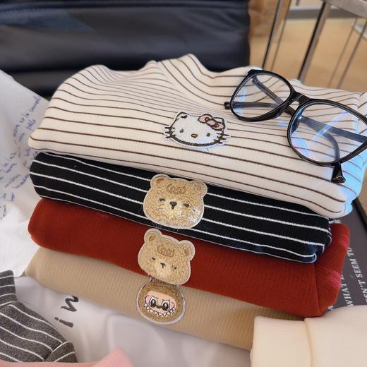 39.9 /任选2件 【加绒加厚】秋冬款加绒加厚打底衫男女童半高领百搭加绒保暖卫衣 商品图4