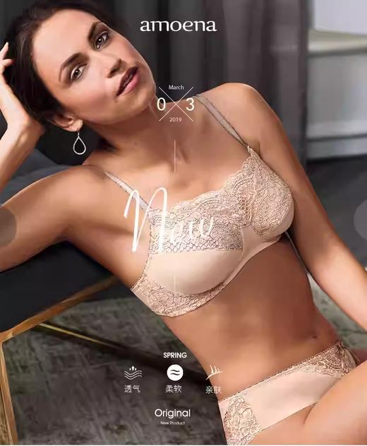 【若初】【优惠详情咨询客服】【无罩杯】爱蒙娜德国进口乳腺癌术后无钢圈文胸44509 商品图0