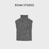 ROMI STUDIO“优雅格调”100%羊毛粗针高领绒感无袖毛衫 RWDSST1628 商品缩略图0