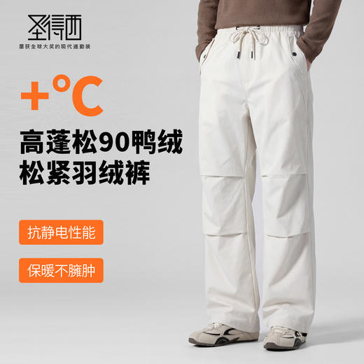 【5A级抑菌鸭绒&抗静电&防水】圣得西2025年秋冬季女款羽绒工装裤 商品图1