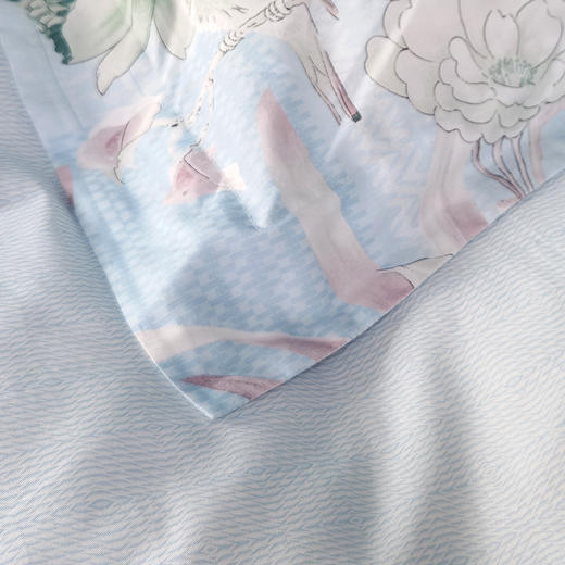 富安娜床单四件套（威斯汀月色-蓝）【分仓直发，72小时发货，周末节假日不发货】 商品图6