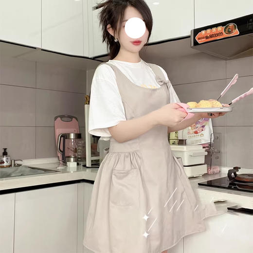 裁缝学苑AQ590围裙纸样女装新款蝴蝶结工作服漂亮可爱罩衣样板图纸 商品图3