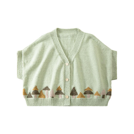 苏苏姐家茵草蘑梦手工diy衣服羊毛棒针开衫外套编织毛线团材料包 商品图4