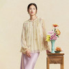 【林栖设计小店】卷草入画|桑蚕丝手工盘扣褶皱印花仙气2026春新款真丝衫1961086 商品缩略图8