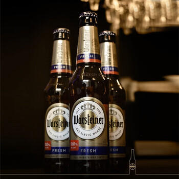 沃斯坦（warsteiner）无醇啤酒330ml*24瓶整箱装 自饮德国原装进口 低脂零醇低酒精 商品图1