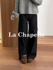 专柜实拍【宝藏酷型！】拉夏贝尔/La Chapelle磨毛保暖舒适~高腰厚款宽松直筒休闲牛仔工装裤 商品缩略图4