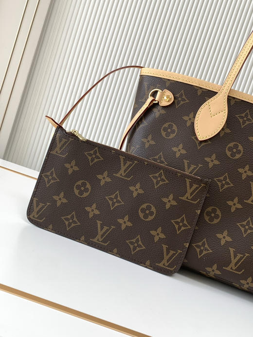 秋冬特惠💰1190 渠道级LV【全钢五金 MB163c01变码芯片】te级LV 全套包装 M46979老花杏内里 NEVERFULL 小号手袋 Neverfull 小号手提包 商品图4