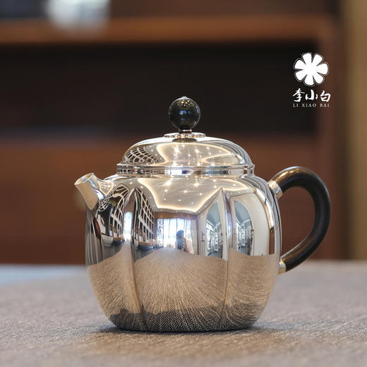 李小白银壶 纯银9999泡茶银壶 纯银泡茶壶 泡茶银壶 烧水银壶 祥瓜 商品图1