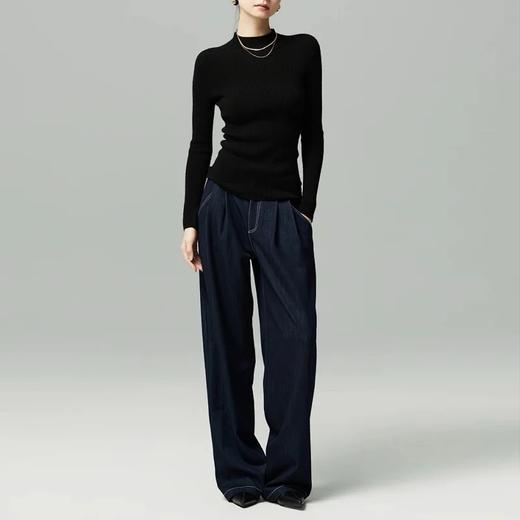 康赛妮女士羊绒打底衫 | 圆领/半高领/堆堆领、多款选择、柔软亲肤、贴身舒适、适中厚度、秋冬单穿或打底都合适 商品图7