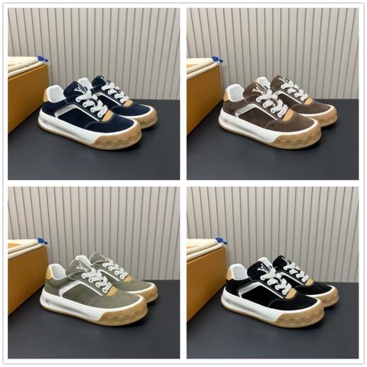 TILTED情侣款系带复古运动鞋板鞋 商品图0