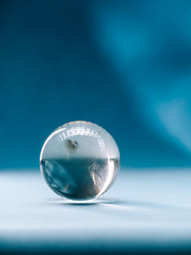 迷罗元和堂 白水晶球 微杂 直径约4.8cm【器悟雅玩】