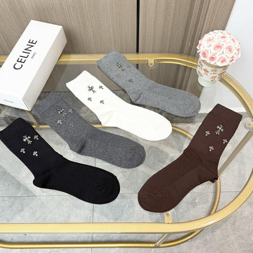 秋冬特惠💰160【一盒五双】克罗心袜子  爆款高筒袜 高版本 商品图2