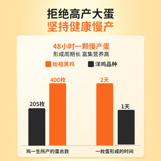 好念头始祖黑鸡可生食鸡蛋慢产可生食 商品图3