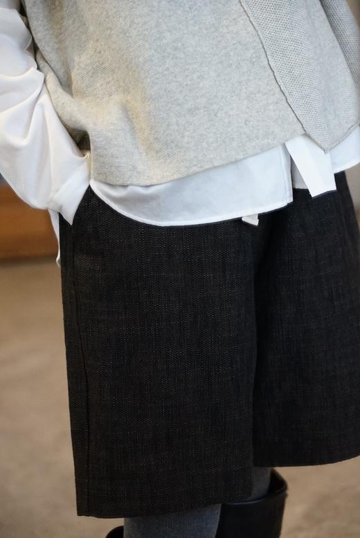 ALBUM DI FAMIGLIA 宽松休闲棉毛短裤 商品图2