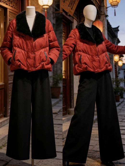 543369皮毛一体鹅绒服 商品图0