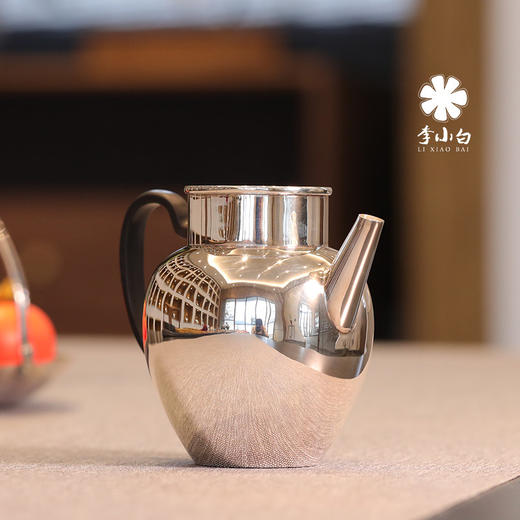 李小白纯银9999公道杯 纯手工制作 纯银公杯 炮口公道杯 分茶公道杯 商品图2