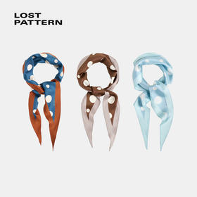 复古波点印花菱形巾yc0225005