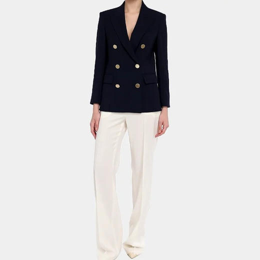 MAXMARA 女士 CIURMA 双排扣羊毛外套 深蓝色 CIURMA 60411427 004 商品图3