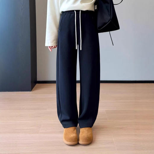 瘦瘦裤！2026一体热岩绒休闲裤显瘦裤立体保暖加绒香蕉卫裤女冬款！ 商品图2