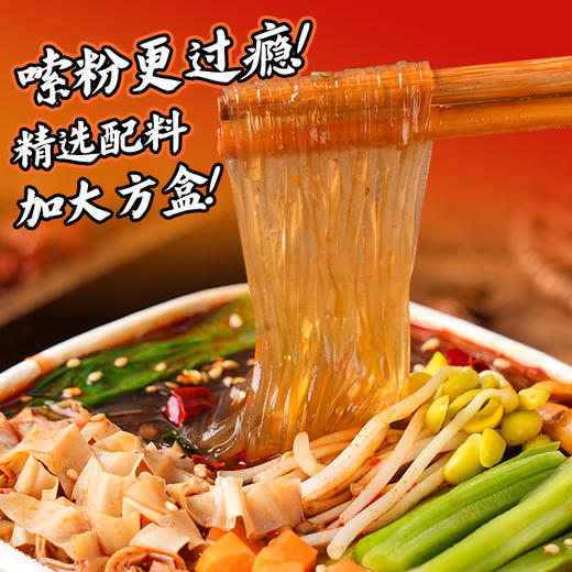 雷洽贡菜豆芽酸辣粉 酸辣爽口满口爆料 精选红薯粉 川味酸辣粉搭配8种调料188g/桶 商品图6