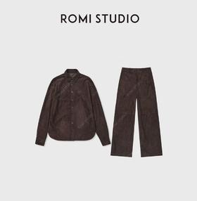 ROMI STUDIO“棕标系列”非洲混种小羊皮细密绒感皮套装 RWCWXG7017