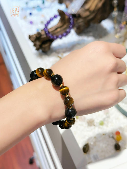 2026招财“猫眼”金曜石+虎睛石手链马年必备 商品图6